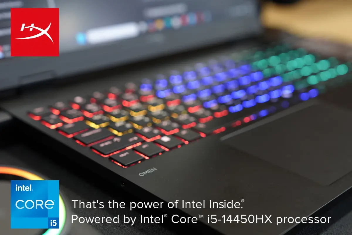 ฉีกกฎเกมมิ่งเกียร์! HyperX OMEN 15 โน้ตบุ๊กเกมมิงพลังแรง Intel® Core™ i7-14650HX บอดี้รถถัง