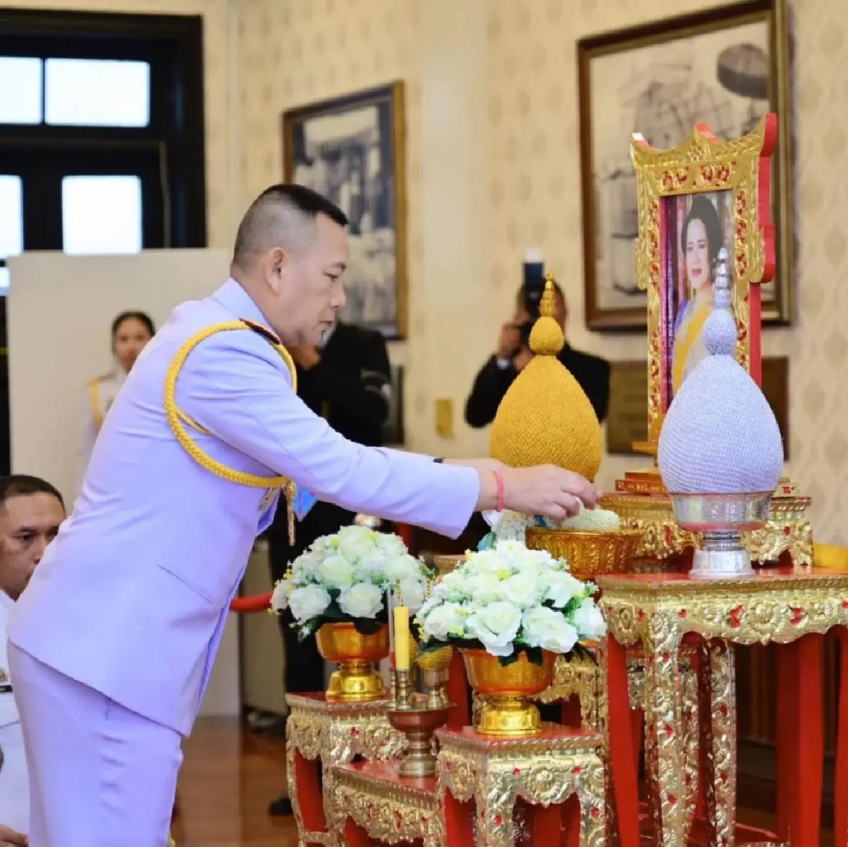 บำเพ็ญกุศลสตมวาร (100 วัน) ถวายเป็นพระราชกุศล พระบรมราชชนนีพันปีหลวง