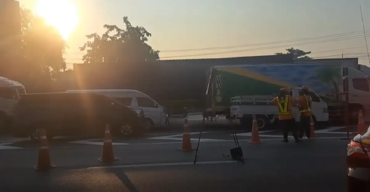 ด่วน! รถติดมากแล้ว จุดเครนถล่มถนนพระราม 2 ดูทางเลี่ยง มีปิดถนน