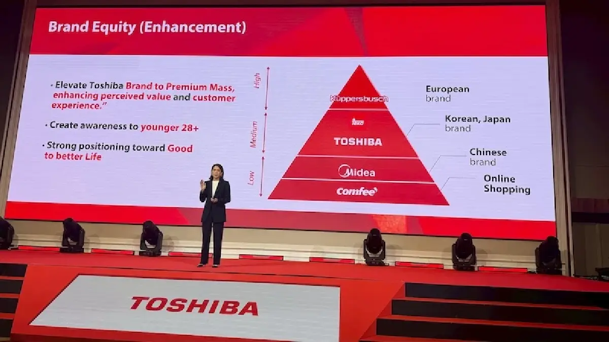 ‘โตชิบา’ ประกาศเป้าโต 30% สูงสุดรอบ 57 ปี ลั่นปี 69 ขึ้น‘เบอร์1’ เครื่องใช้ไฟฟ้าภายในบ้าน