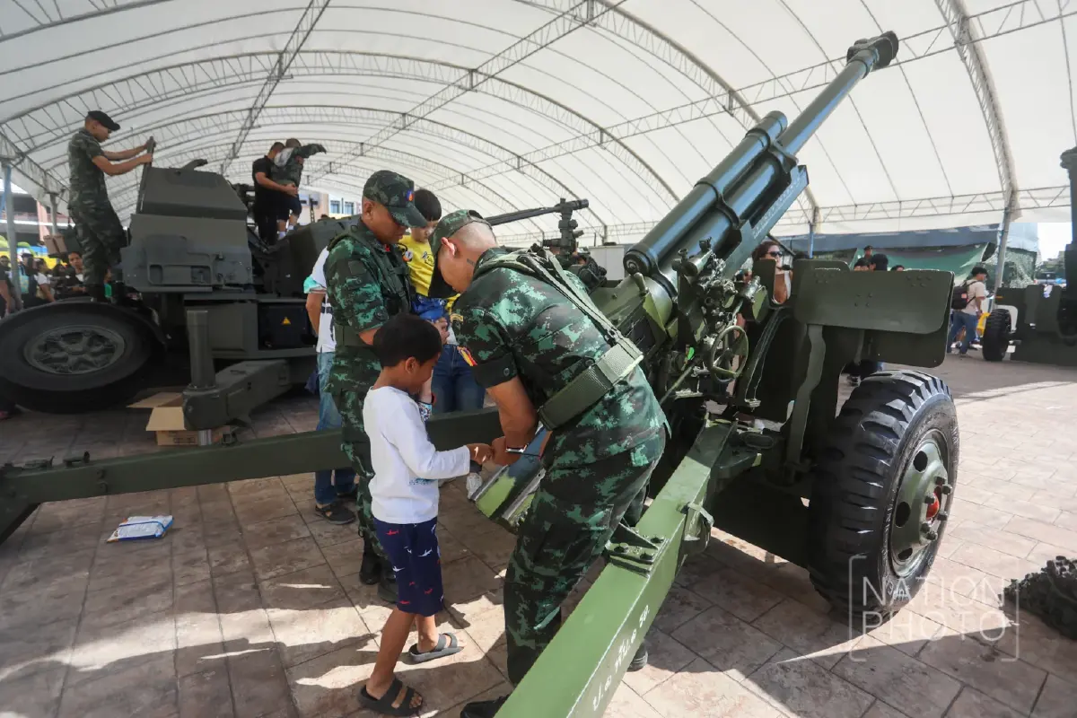 วันเด็ก ทบ. คึกคัก! จัดแสดงยุทโธปกรณ์ให้เด็กเรียนรู้ภารกิจ ปลูกฝังวินัยความรักชาติ