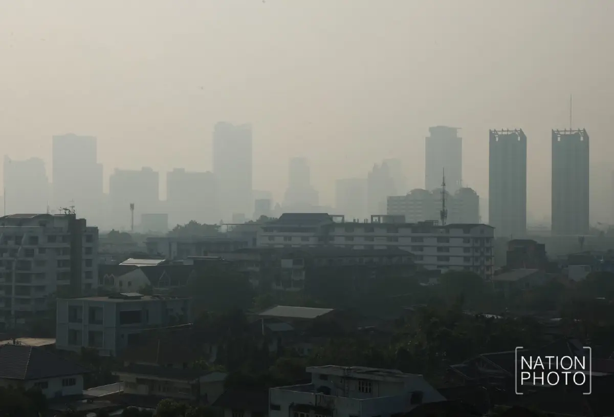 กรุงเทพฝุ่นเยอะไม่ไหว แดงเดือด ฝุ่นPM2.5 แรงมาก บางรัก-ลาดกระบัง