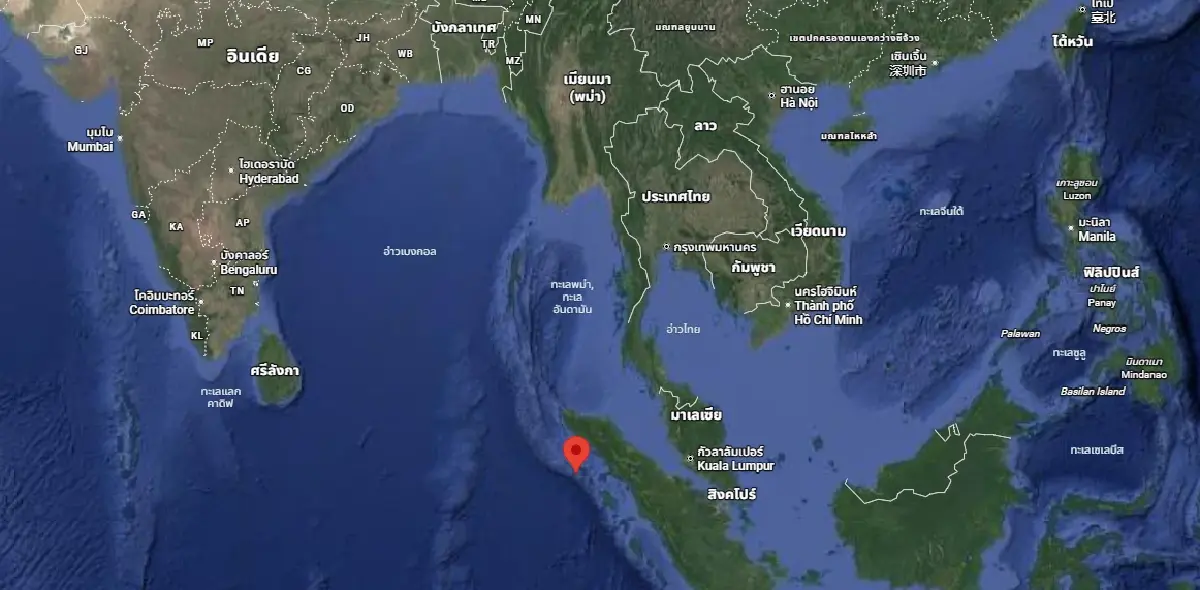 แผ่นดินไหวซ้ำ 2 ครั้ง สุมาตราเขย่าแรง สั่นสะเทือนใกล้ ภูเก็ต-สตูล