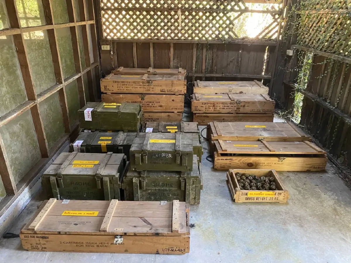 ทลายคลังแสงกัมพูชา ซุกกาสิโนทมอดา เครื่องยิงRPG-กระสุนอื้อ