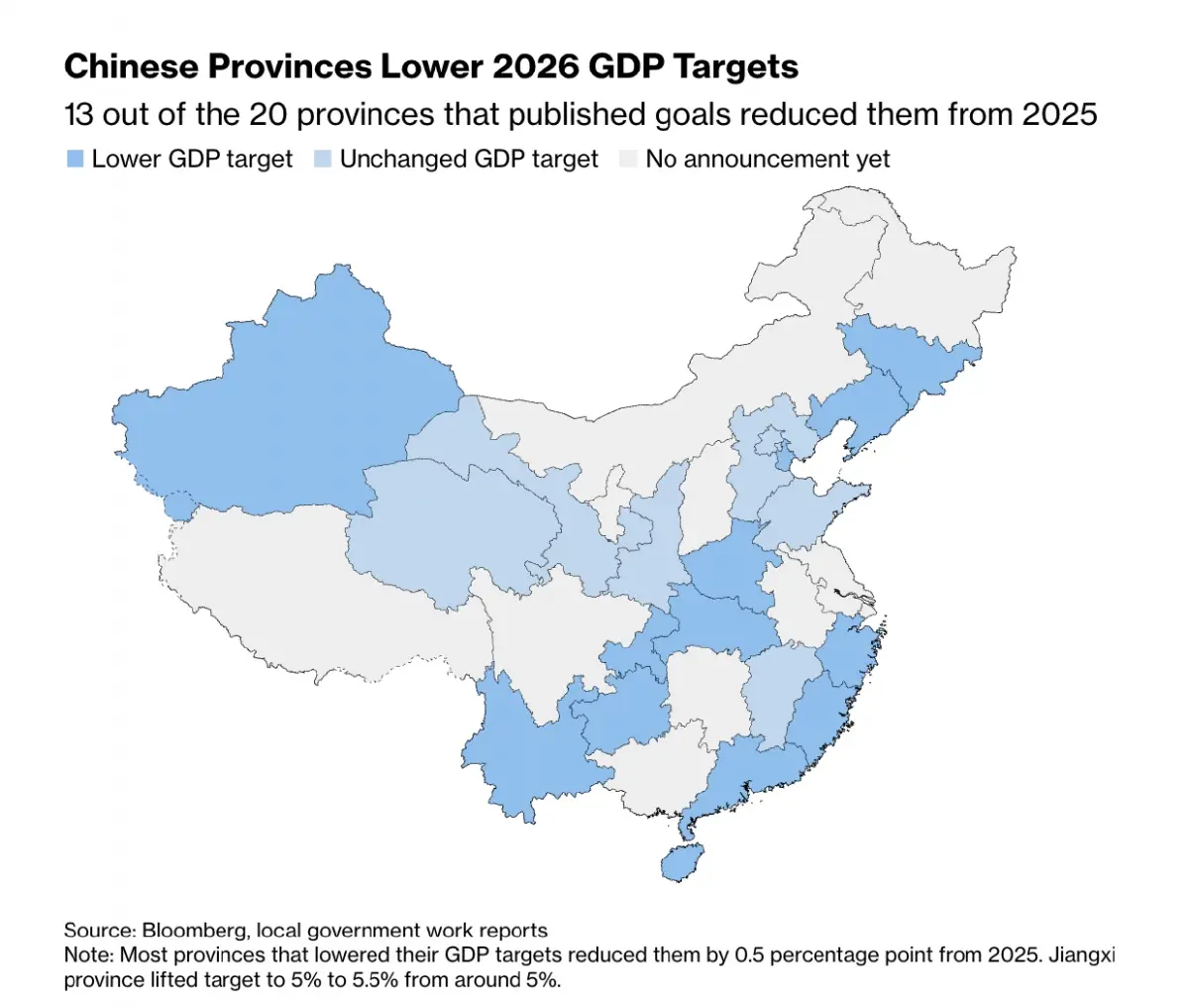 'มณฑลจีน’ นับสิบ ลดเป้าการเติบโต  จ่อฉุดเป้า GDP ลงในรอบ 4 ปี