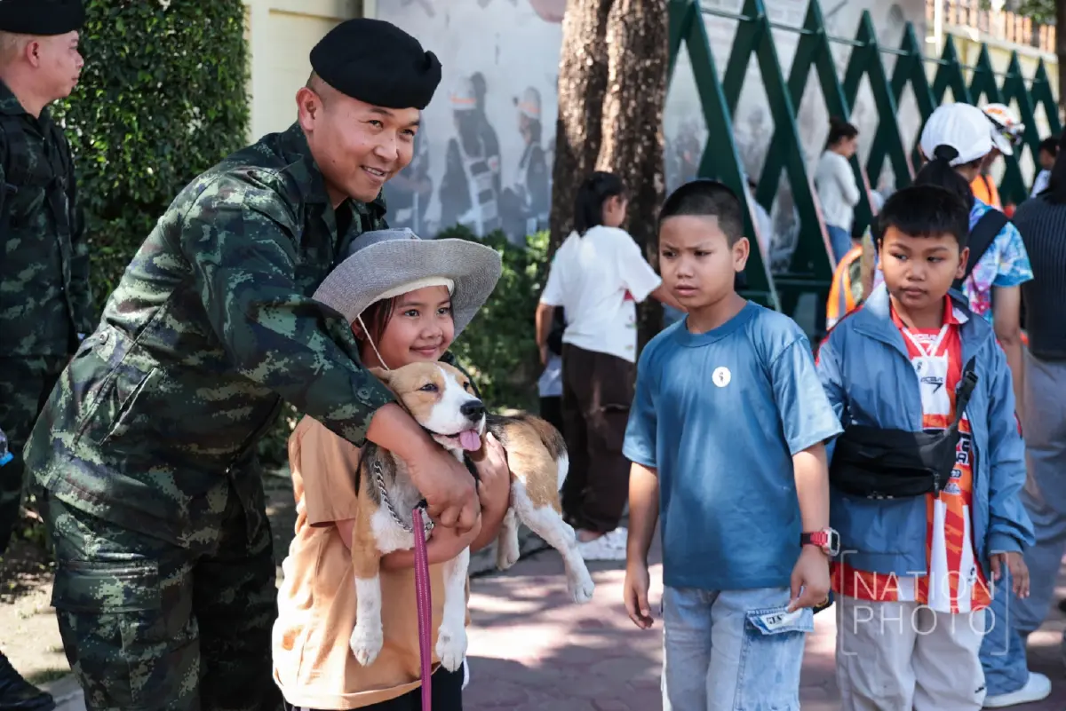 ชมความน่ารัก “สุนัขทหาร K9” โชว์ความสามารถในงาน “วันเด็กแห่งชาติ 2569”
