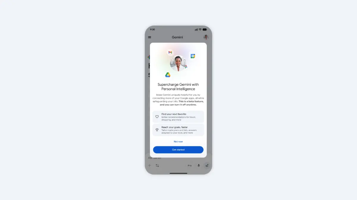Google คิกออฟ 'Personal Intelligence' เสริมพลังผู้ช่วยอัจฉริยะบน Gemini 