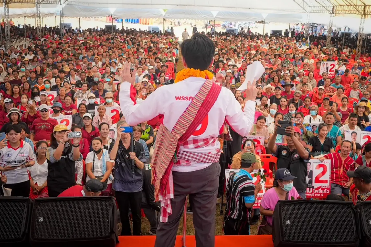 ‘ยศชนัน’ ปราศรัย จ.กาญจนบุรี เดิมพัน 200 สส. เชื่อคนโหวตไม่เอาเทา