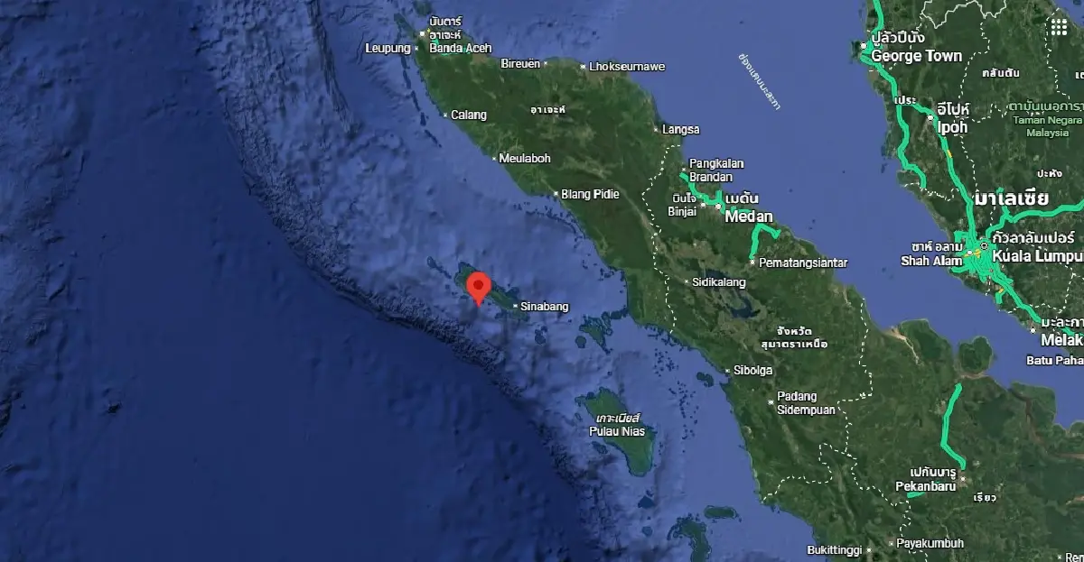 แผ่นดินไหวซ้ำ 2 ครั้ง สุมาตราเขย่าแรง สั่นสะเทือนใกล้ ภูเก็ต-สตูล