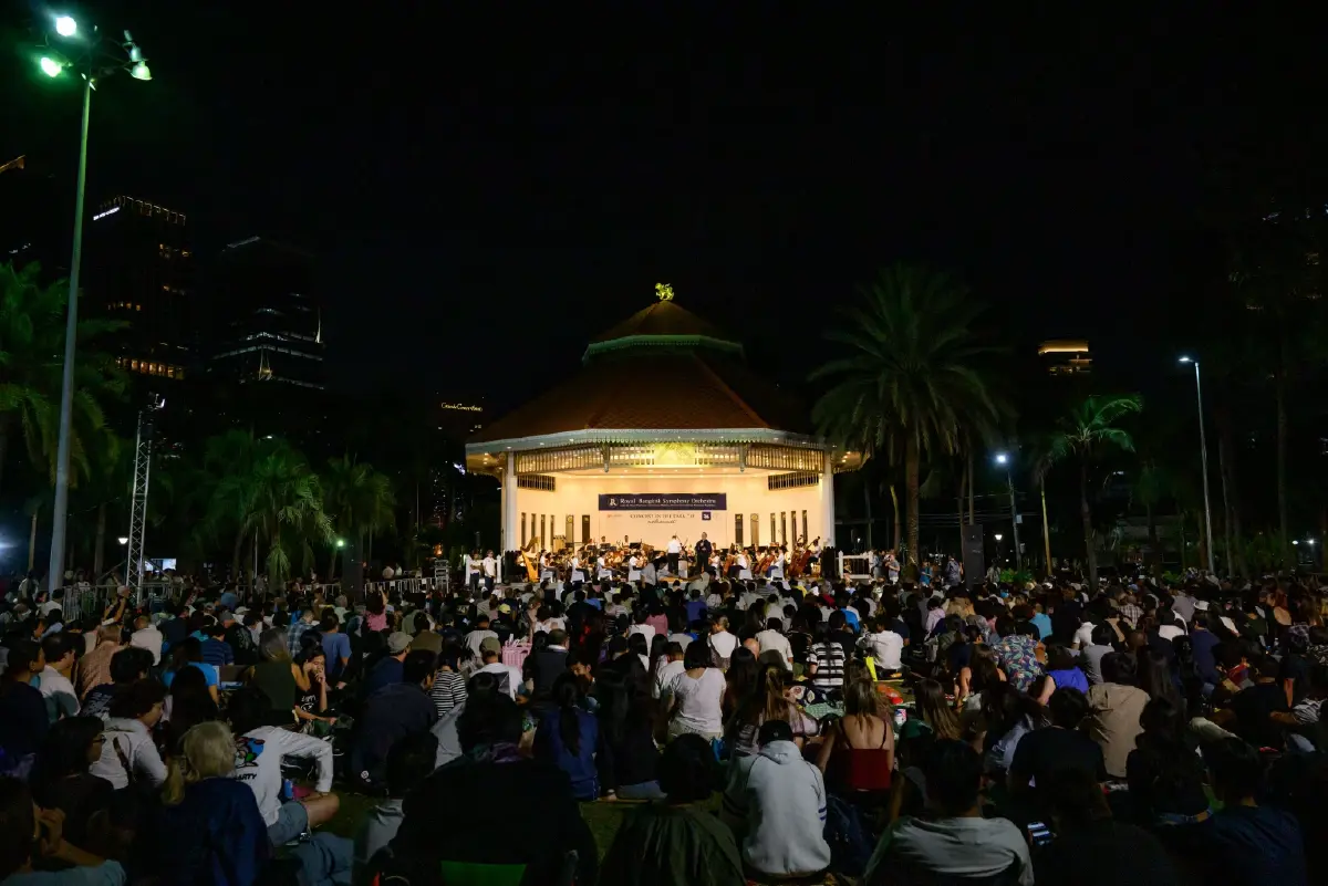 ดนตรีในสวน ปีที่ 33 เปิดฉากสัปดาห์แรกคึกคัก แฟนเพลงแน่นลานศาลาภิรมย์ภักดี สวนลุมพินี