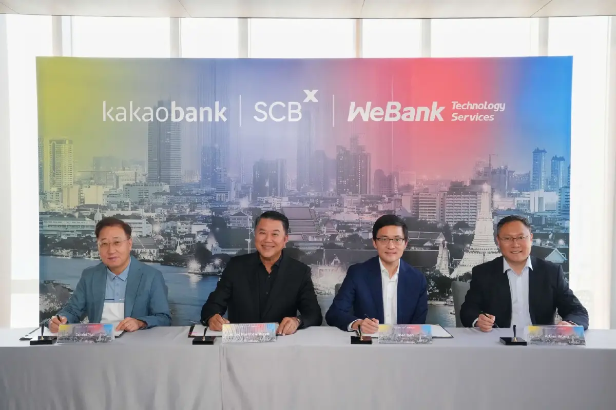 SCBX ผนึก KakaoBank–WeBank ลุย Virtual Bank ขับเคลื่อนด้วย AI