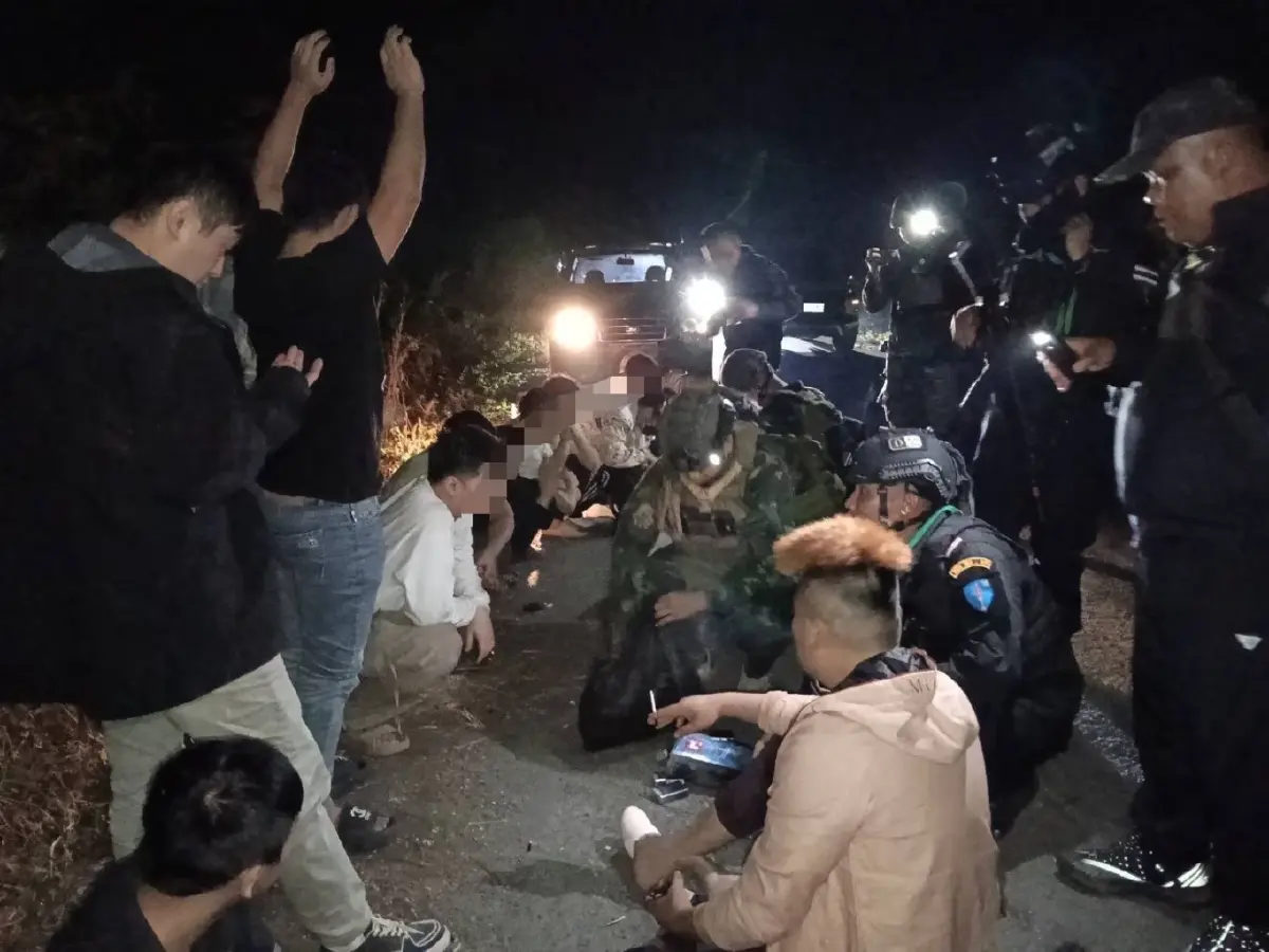 นรกปอยเปตแตก 16 สแกมเมอร์จีนหนีตาย ทหาร กกล.บูรพา จับหมด