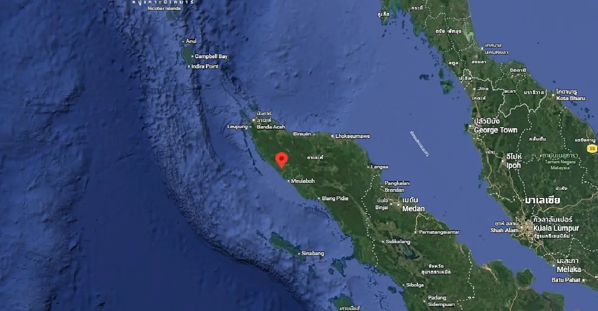 เกิดเหตุ แผ่นดินไหวเขย่าสุมาตรา อินโดฯ ขนาด 4.3 ห่างภูเก็ต 468 กม.