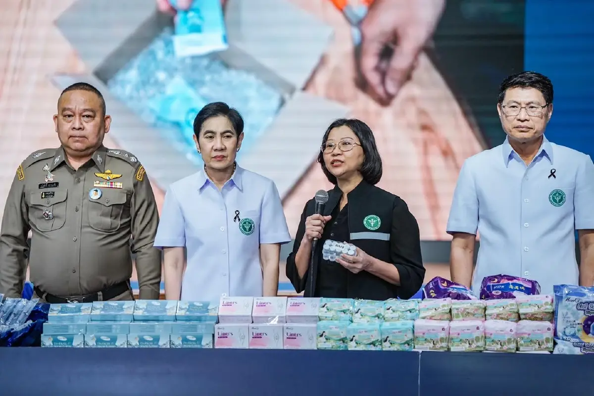 ผ้าอนามัยเถื่อน 1.2 ล้านชิ้น ทลายโกดังกรุงเทพ-สมุทรสาคร แฉจีนนำเข้า