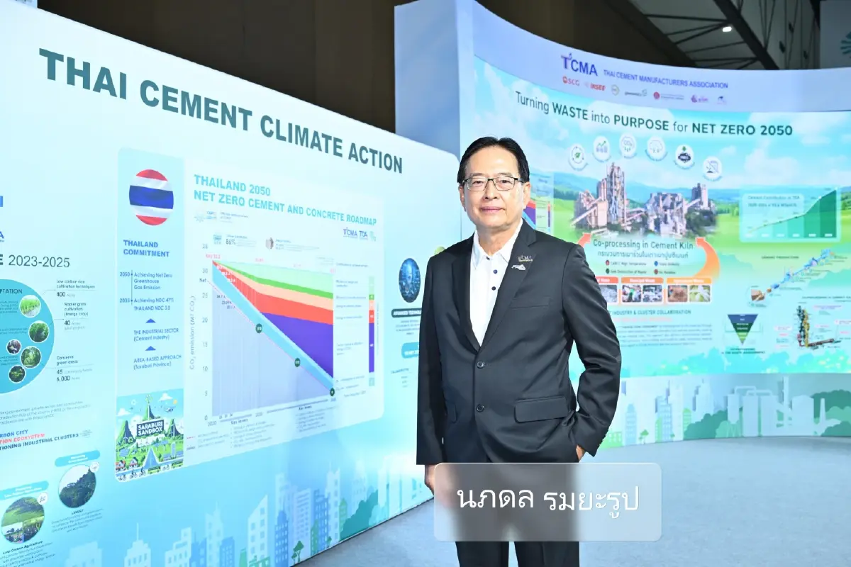 TCMA ชู Co-processing หนุนเศรษฐกิจหมุนเวียน ลดคาร์บอน สู่ Net Zero 2050