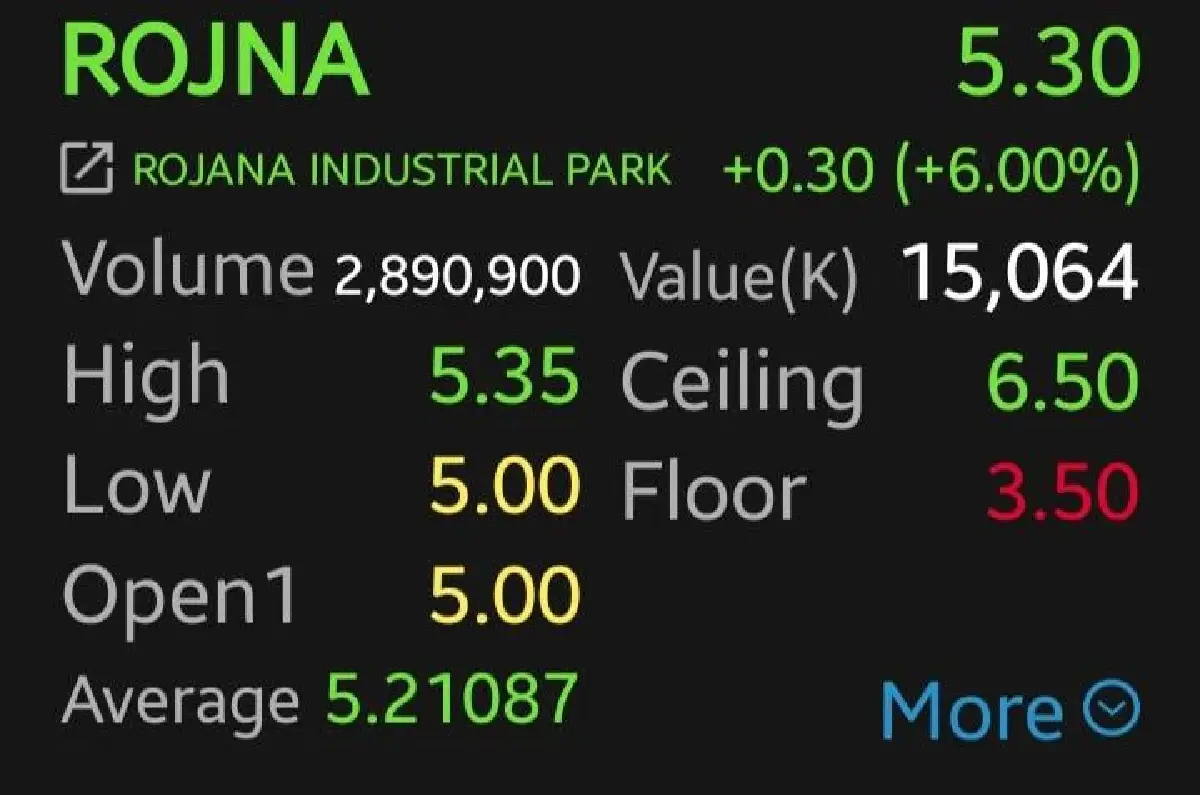 3 หุ้นนิคมฯ กอดคอบวก ROJNA พุ่งนำกลุ่ม 6.00% อานิสงส์ดาต้าเซนเตอร์ มาตรการรัฐหนุน