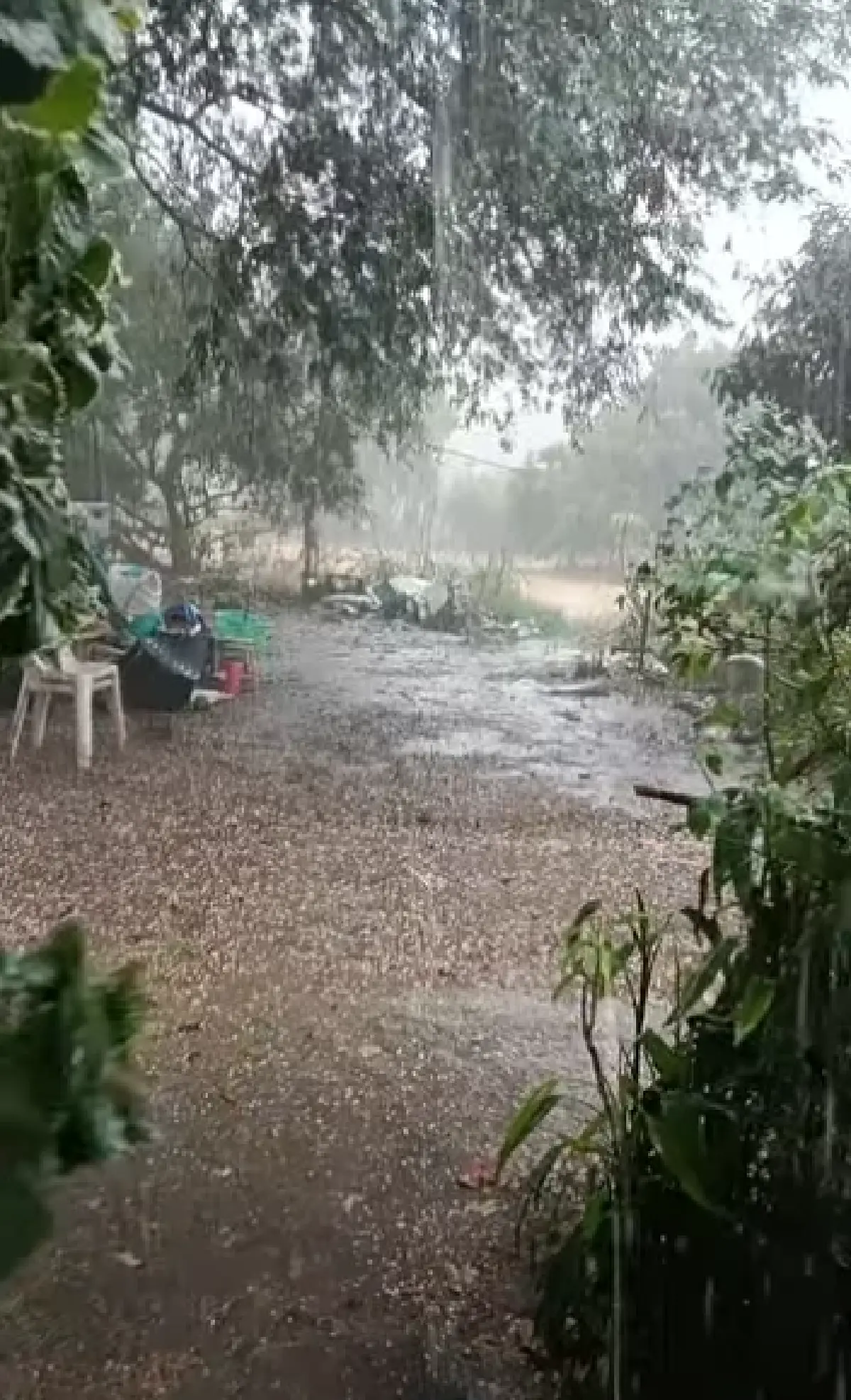 ด่วน! พายุฤดูร้อนแผลงฤทธิ์ ฝนตกหนักเชียงใหม่ ลูกเห็บถล่มแม่วาง