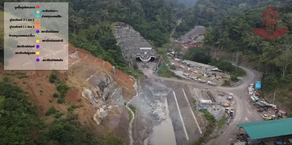 อัพเดต 4 อุโมงค์ 'รถไฟสายเหนือ' เชื่อมเด่นชัย – เชียงราย - เชียงของ