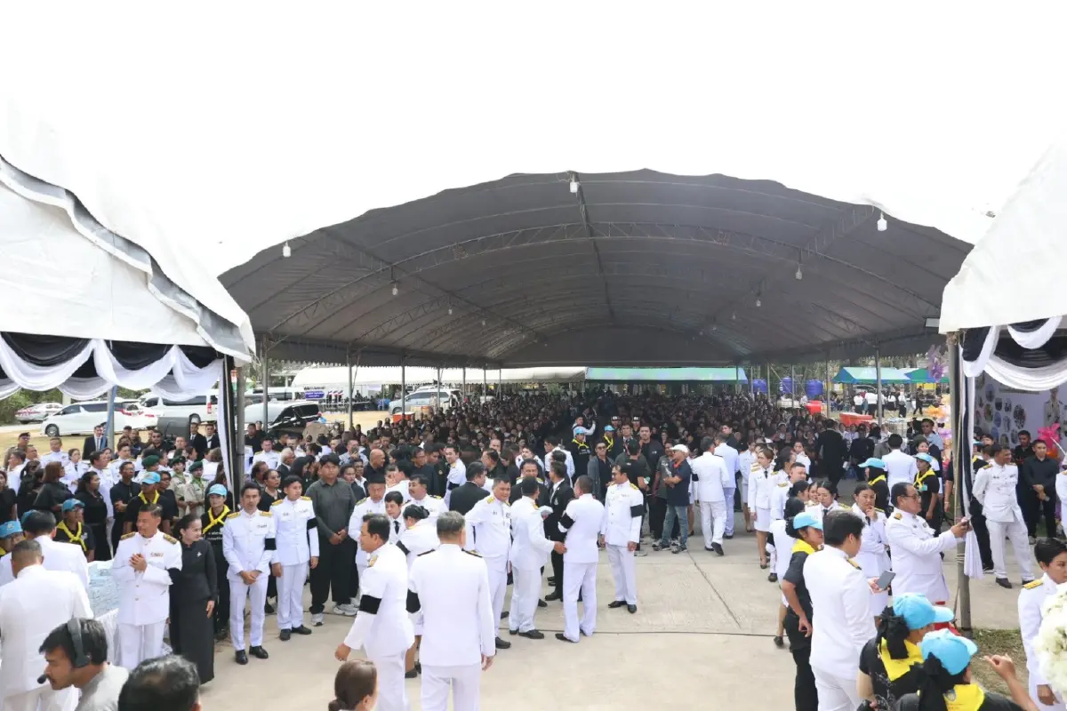 สดุดีครูผู้เสียสละ พระราชทานเพลิงศพ ผอ.โรงเรียนพะตงประธานคีรีวัฒน์ จ.สงขลา