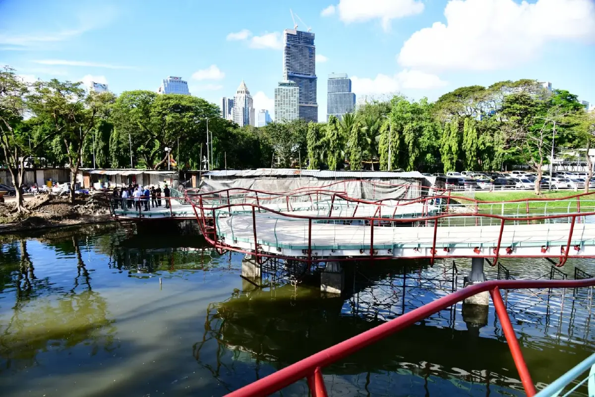 'สะพานเขียว' เชื่อมสวนลุมพินี-สวนเบญจกิติ เดิน-วิ่งยาวต่อเนื่อง เตรียมเปิด พ.ค.นี้
