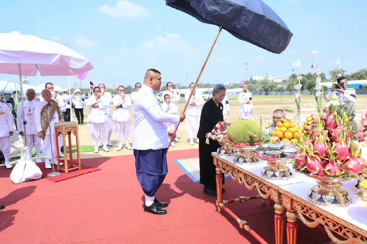 กรมสมเด็จพระเทพฯ ทรงประกอบพิธีปักหมุดวางผังก่อสร้างพระเมรุมาศ