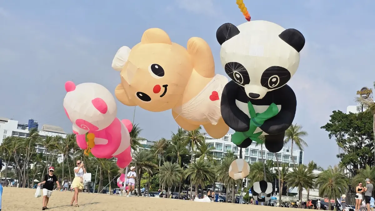 เริ่มแล้ว ‘เทศกาลว่าวนานาชาติ’  PATTAYA INTERNATIONAL KITE ON THE BEACH 2026 ถึงวันที่ 1 มี.ค. 69