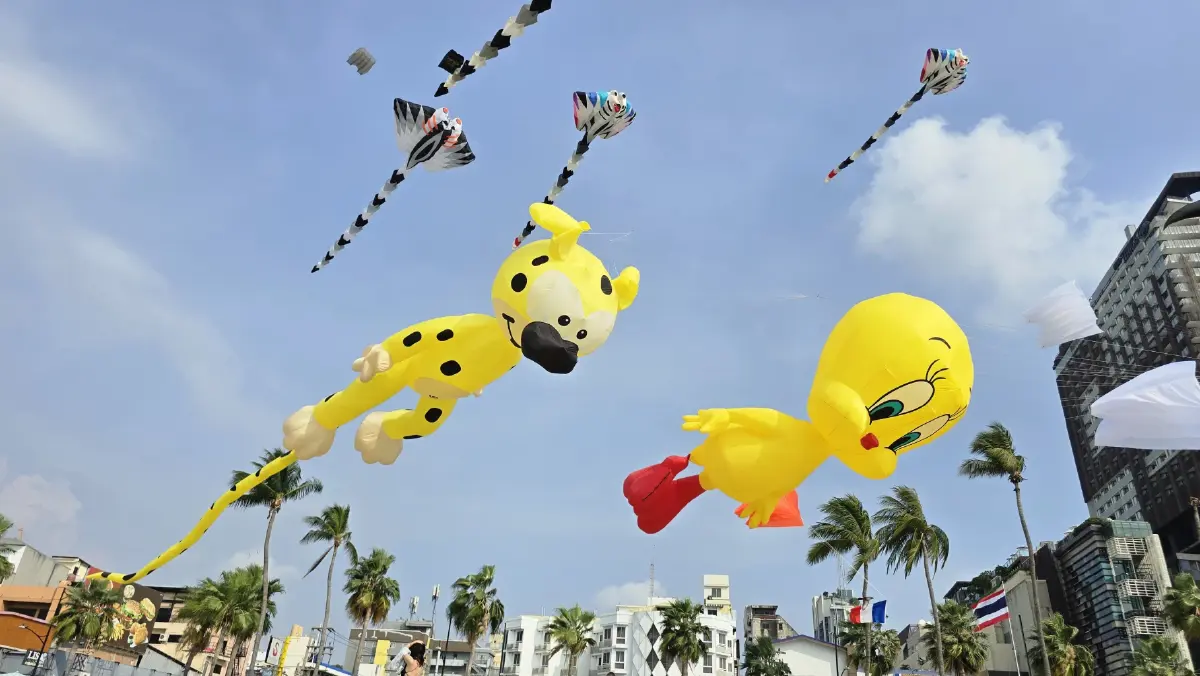 เริ่มแล้ว ‘เทศกาลว่าวนานาชาติ’  PATTAYA INTERNATIONAL KITE ON THE BEACH 2026 ถึงวันที่ 1 มี.ค. 69