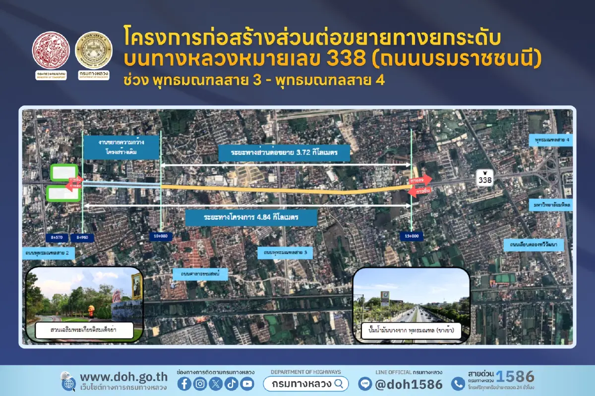 ทล.ปัดข่าว 'ปิดจราจร' ถนนบรมราชชนนี 100% ย้ำชัดรอคืนผิวจราจร M82