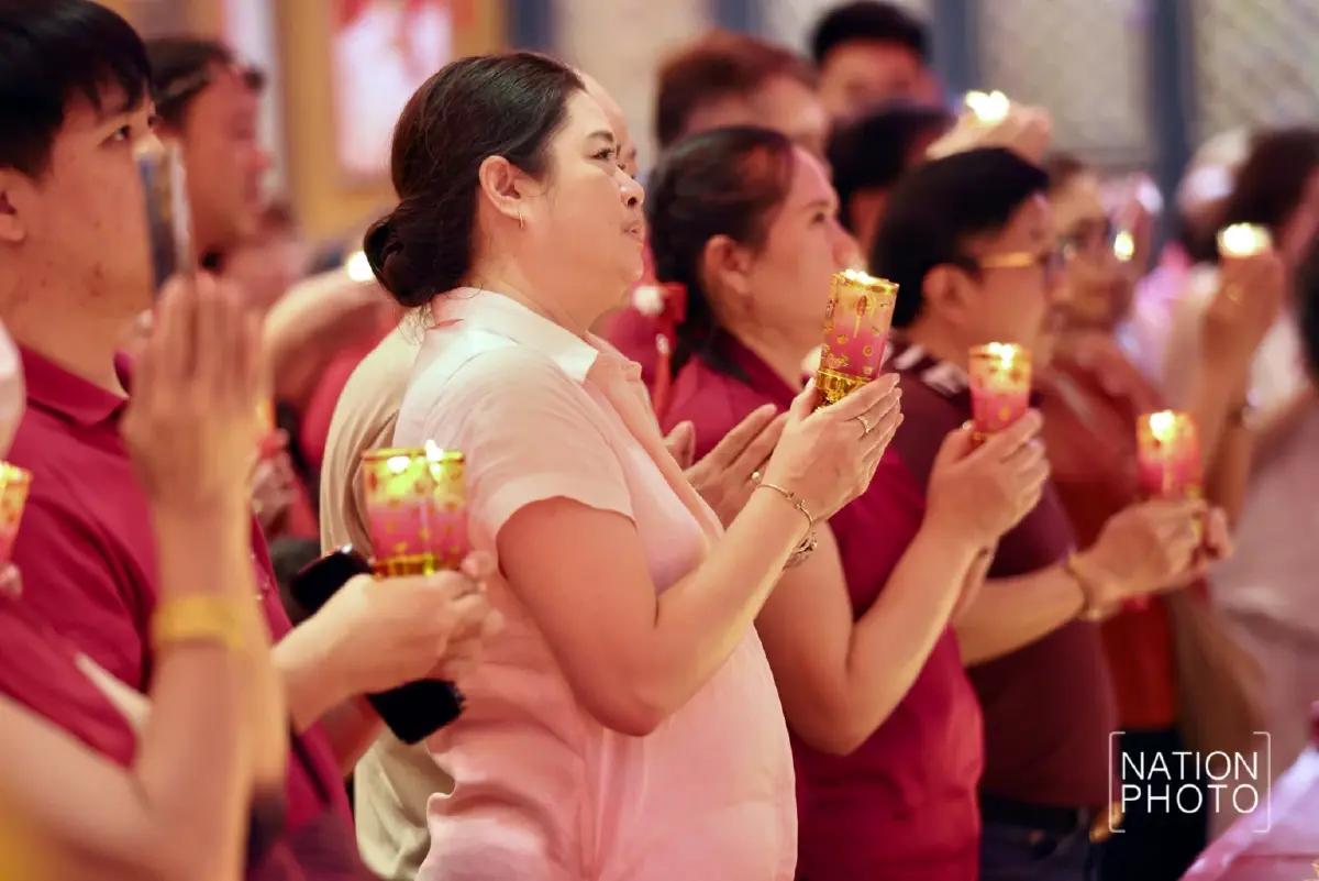 ตรุษจีน 2569 วัดเล่งเน่ยยี่ เยาวราช​ คนแน่น แห่ไหว้ขอพรสิ่งศักดิ์สิทธิ์เสริมสิริมงคล