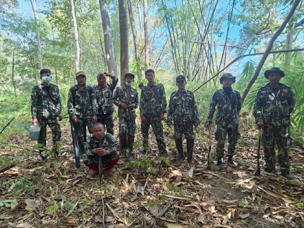 วิกฤต! ไฟป่าไทรโยคลาม 'เหมืองเต่าดำ' ส่งชุดเสือไฟ เร่งสกัดด่วน