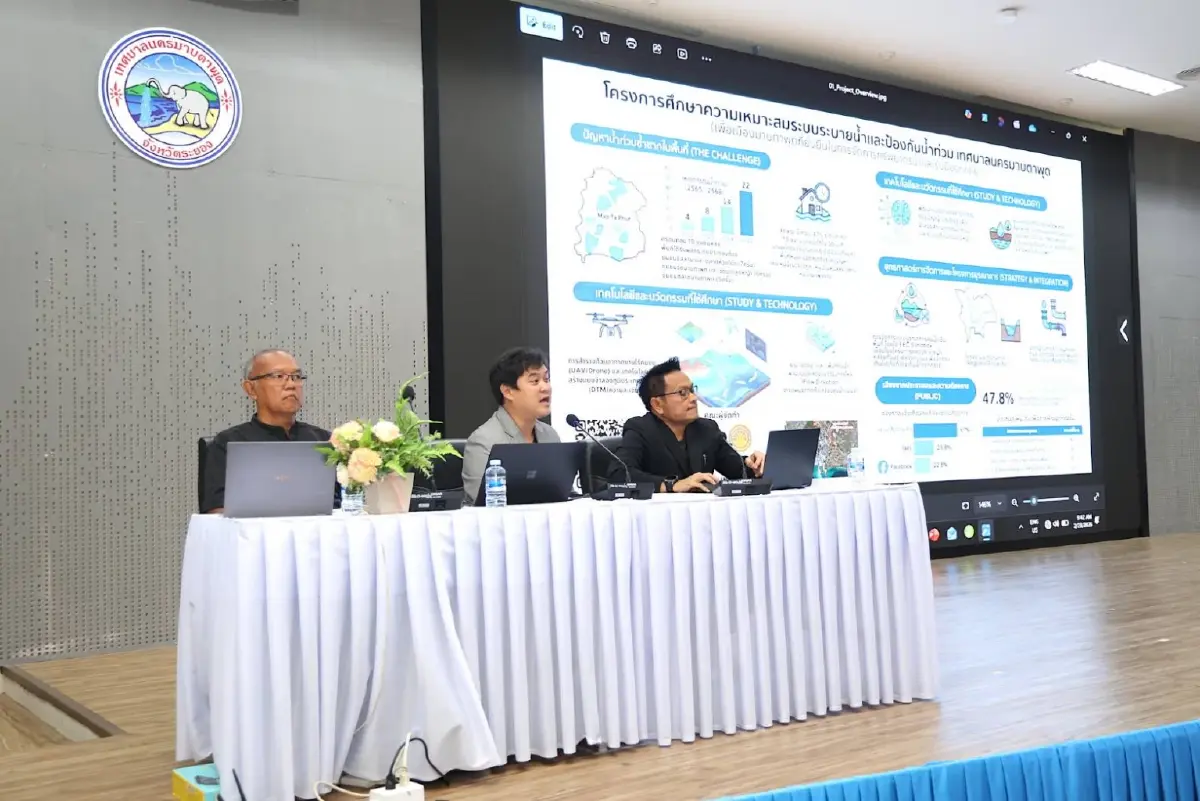 ' เทศบาลมาบตาพุด' ลุยแผนระบบระบายน้ำ สกัดน้ำท่วม หนุนศักยภาพ EEC