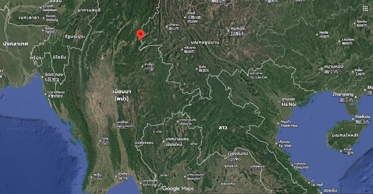 ด่วน เมียนมาแผ่นดินไหวใหญ่ 5.5 สะเทือนใกล้ไทย จุดศูนย์กลาง ลึก 1 กม.