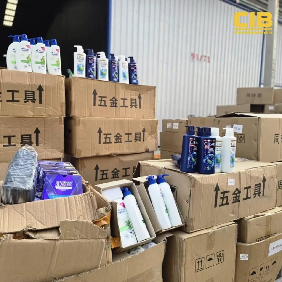 ขายว่อนออนไลน์ ปอศ. บุกทลายโกดัง 'สินค้าปลอม' ยึดแชมพู-ยาสีฟันปลอมกว่า 200,000 ชิ้น