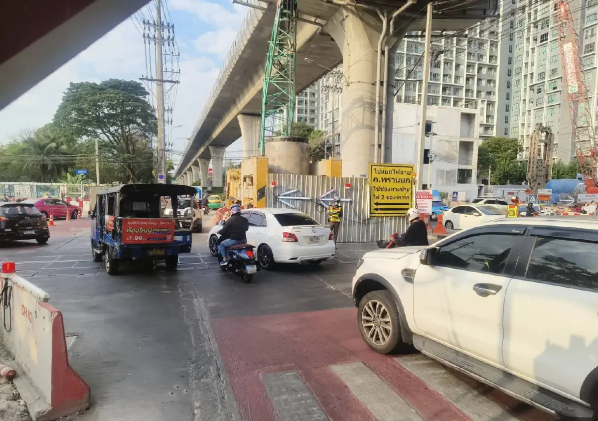 กระทบผู้ใช้ทาง ปิดถนนจรัญฯ 7 วัน ปิดเบี่ยงจราจรสายสีส้ม บางขุนนนท์