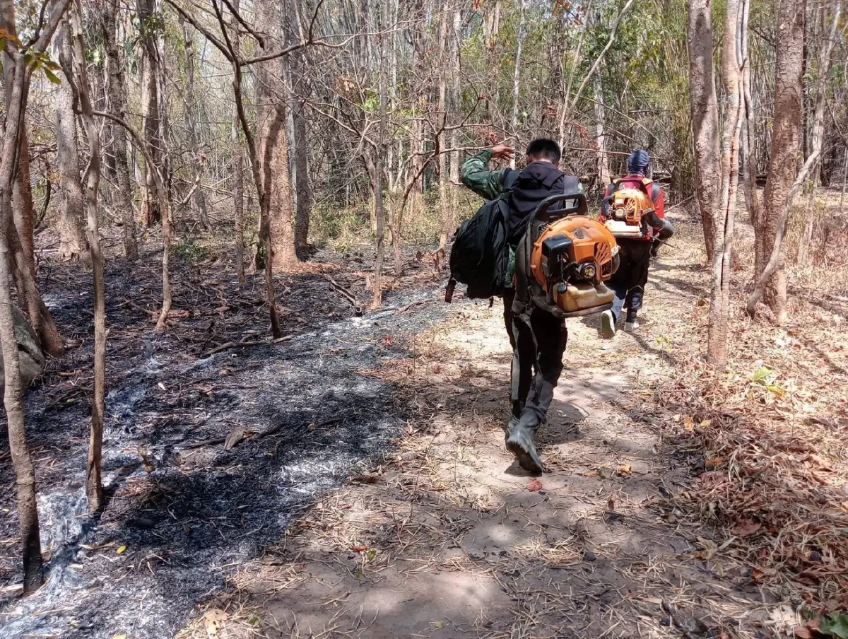 ระดมกำลังดับไฟป่าภูเขียว 3 วัน ล่าสุดคุมได้แล้ว​ เสียหาย 190 ไร่ ย้ำงดเผาทุกกรณี