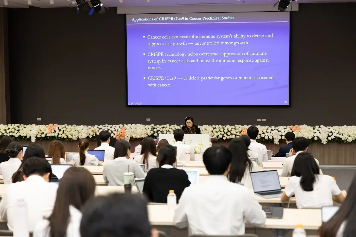กรมพระศรีสวางควัฒนฯ ทรงบรรยาย 'โรคมะเร็ง' พระราชทาน นศพ. ครั้งที่ 5