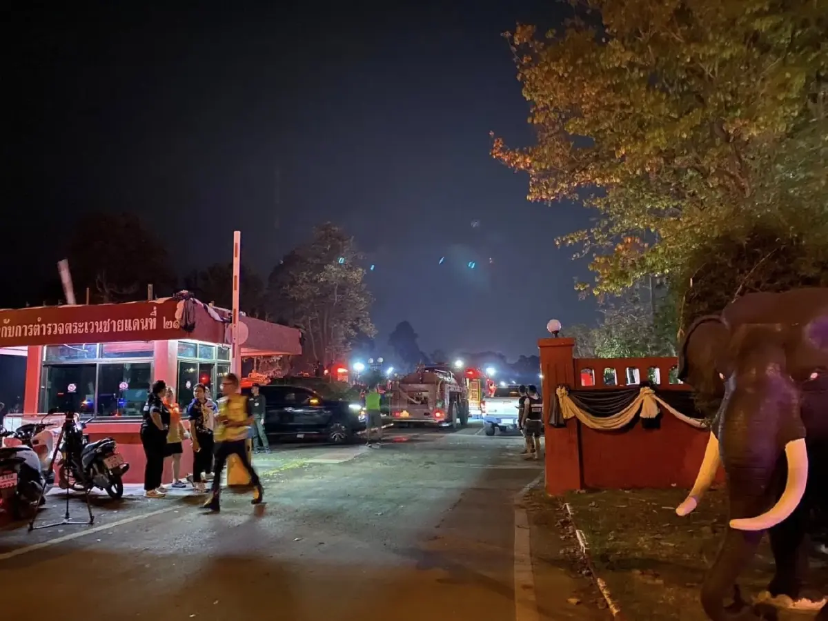 สรุปเหตุระเบิดคลังแสง ตชด.21 สุรินทร์ EOD เร่งกู้ซาก RPG ตกค้าง