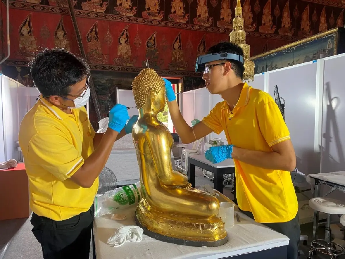 พระรัศมีทองคำฯ พระพุทธสิหิงค์ อายุ 500 ปี : เปิดประวัติ วิธีบูรณะ