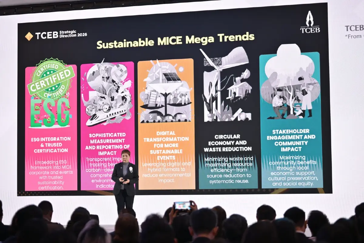 ‘ทีเส็บ’ เปิดทิศทางขับเคลื่อนไมซ์ปี 69 เจาะอินไซต์มุ่งยกระดับจุดแข็งประเทศไทย