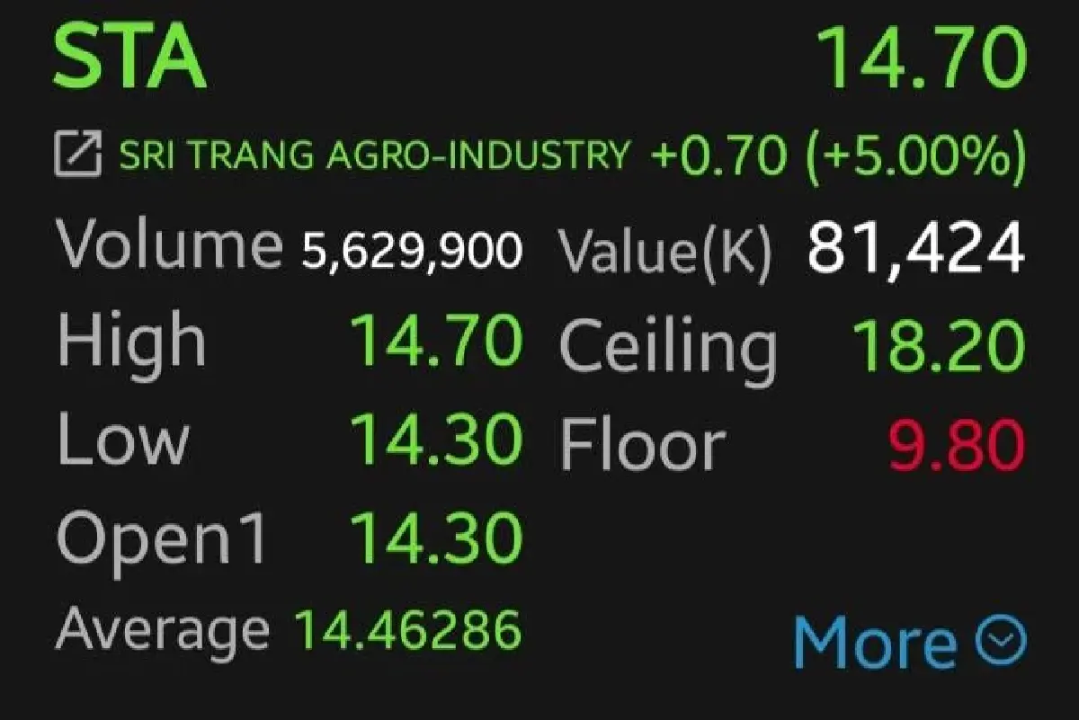 หุ้น STA บวก 5.00% โบรกเผยปันผลเด่น วัฏจักรยางพาราหนุนราคา