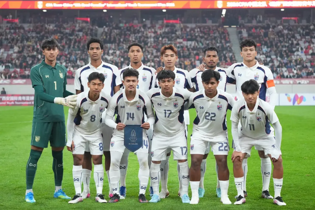 ผลบอล ทีมชาติไทย U23 เสมอ จีน 2-2 ประเดิมศึก CFA Youth Tournament Xi'an