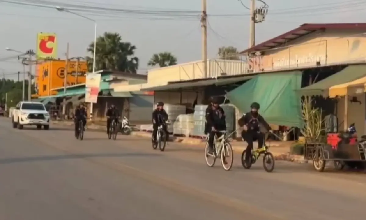 ทหารพราน 12 ส่ง 'ชุดลาดตระเวนจักรยาน' คุมเข้มชายแดนสระแก้ว