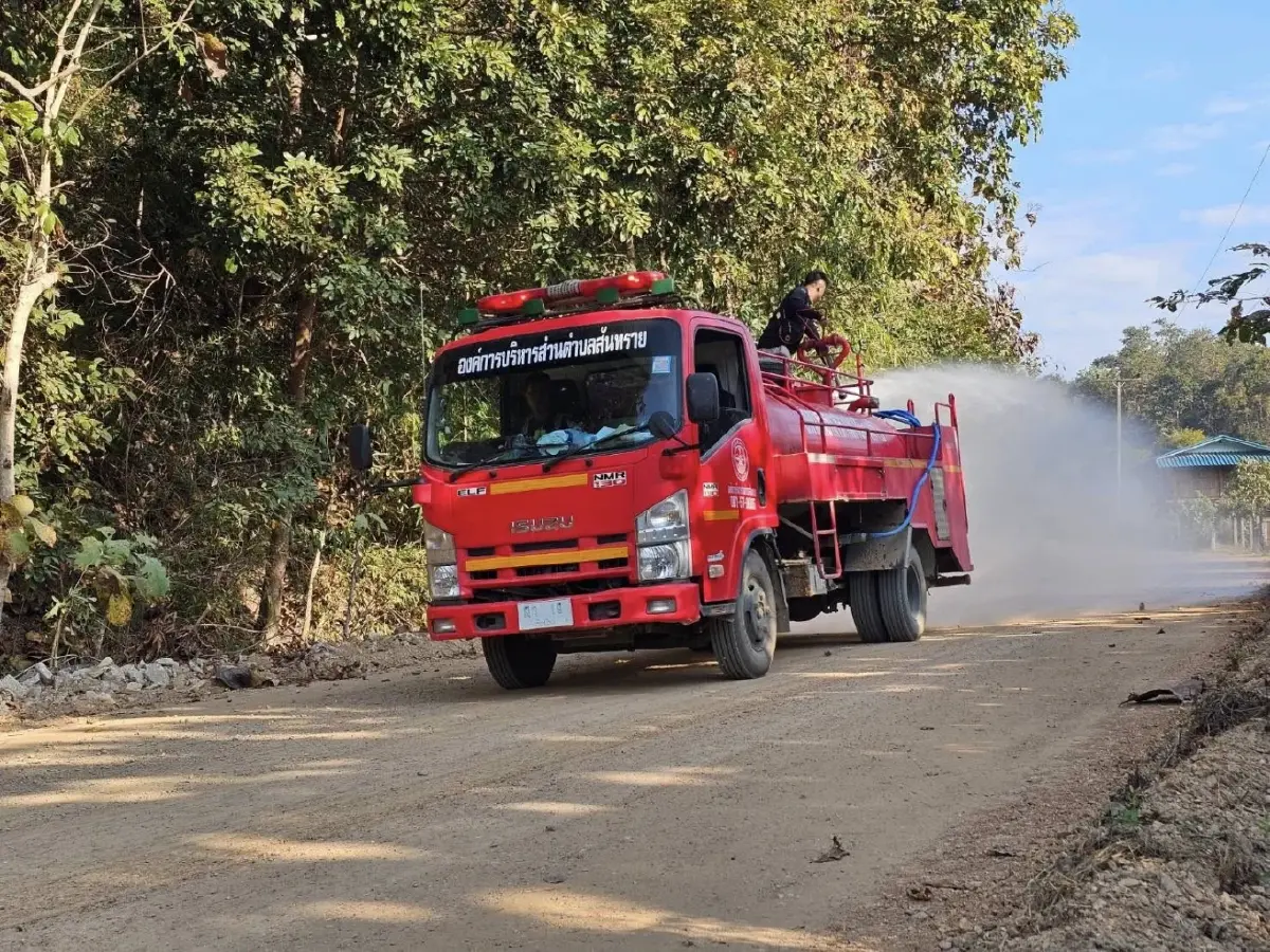 ค่าฝุ่นวันนี้ เชียงใหม่ยังอันดับ1โลก ทุกอำเภอสู้ PM2.5 ฉีดพ่นน้ำ