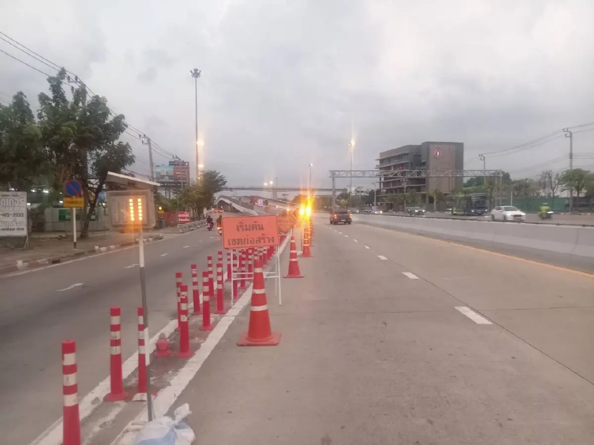 เช็กด่วน ปิดเบี่ยงจราจร บนสะพานทางยกระดับข้ามถนนสุขสวัสดิ์ 17-31 มี.ค. ตลอด 24 ชม.