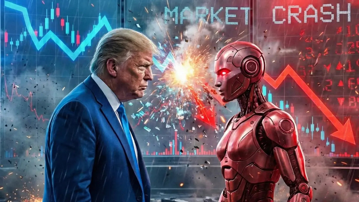 สองแรงกระแทกหุ้นสหรัฐร่วง ทรัมป์- AI จุดชนวนฟันด์โฟลว์หมุนเร็ว
