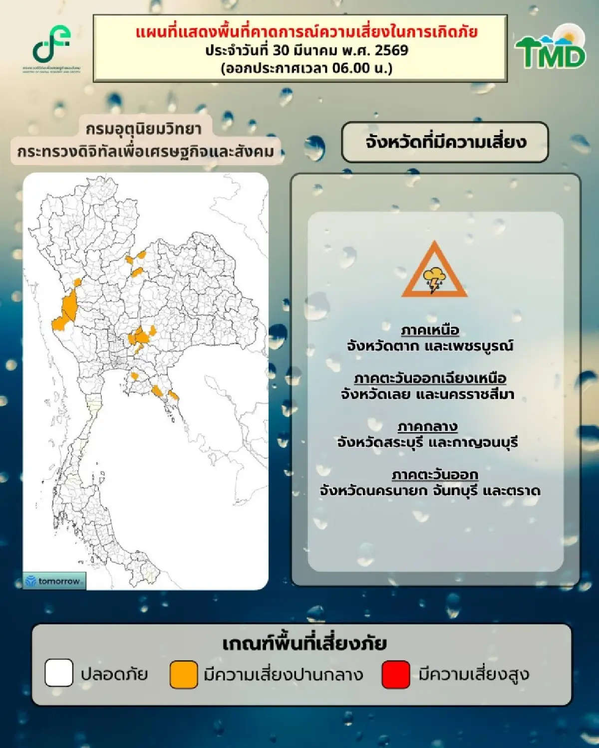 อากาศแปรปรวน ‘เหนือ อีสาน กลาง’ ร้อนจัด กับมีฝนฟ้าคะนอง ลมแรง