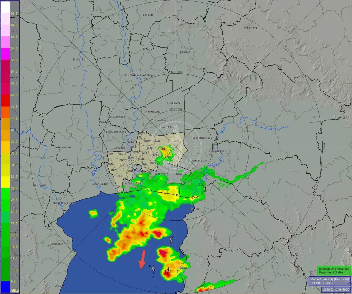 ฝนตกลงมาแล้ว ทำค่าฝุ่นกรุงเทพวันนี้ PM 2.5 ลดลง อากาศดีทุกพื้นที่
