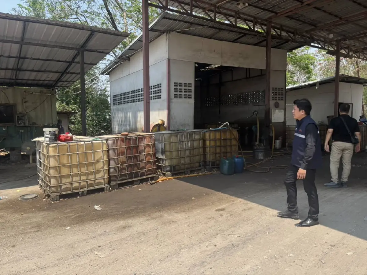 'พลังงาน' ลงพื้นที่สระบุรี พบลักลอบเก็บน้ำมันโดยไม่ได้รับอนุญาต 40,000 ลิตร