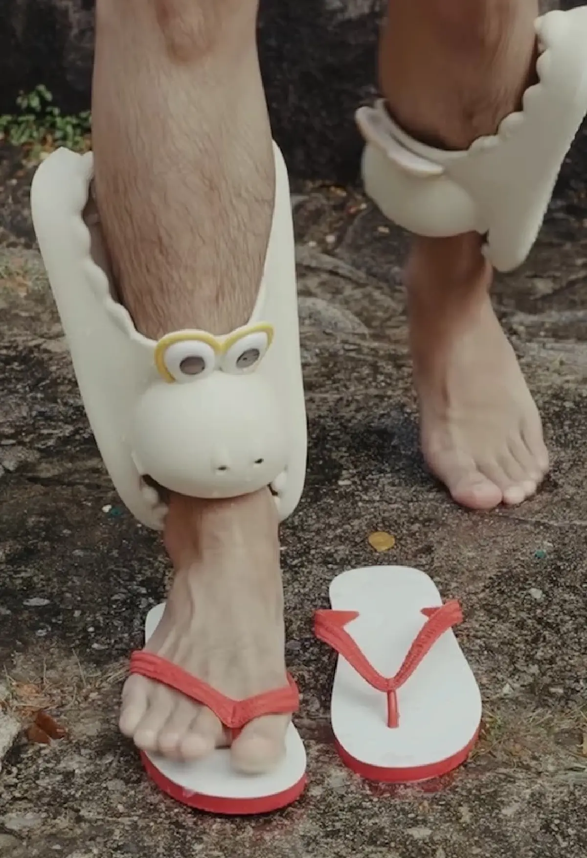 ‘KFCX นันยาง’ ส่งรองเท้าแตะผู้พันขี่ช้าง ตัดจบรองเท้ากินขา