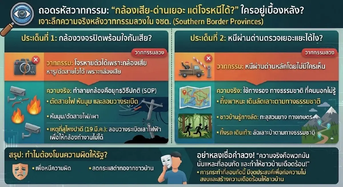 ฉก.นราธิวาส ถอดรหัสเหตุป่วนใต้ สวนวาทกรรม-โต้ปมโยนผิด จนท.
